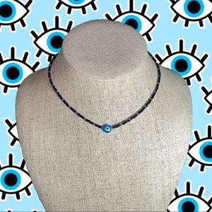 Evil eye beaded necklace